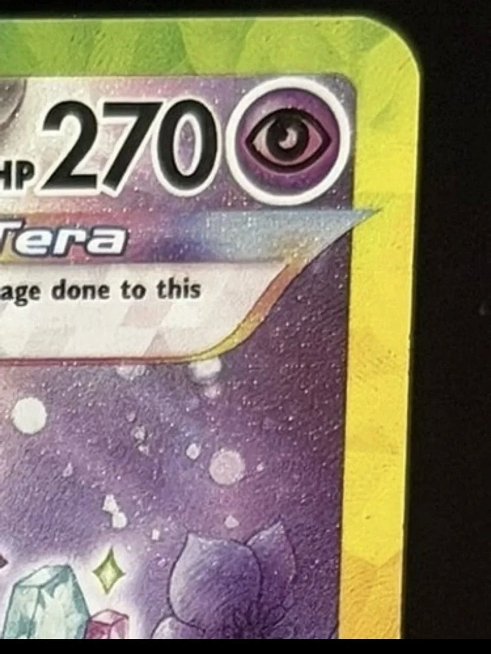 Pokemon Espeon ex Holo Rainbow Purple Pink